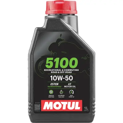 שמן מנוע MOTUL 5100 10W50 4T בנפח 1 ליטר